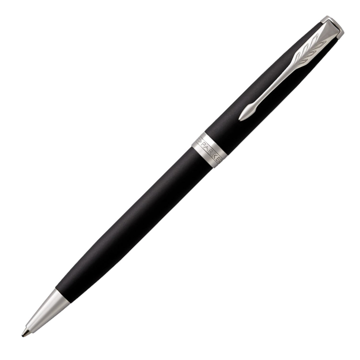 Parker Sonnet - Boligrafo Matte Black Lacquer Palladium Trim, Punta Media, Tinta Negra
