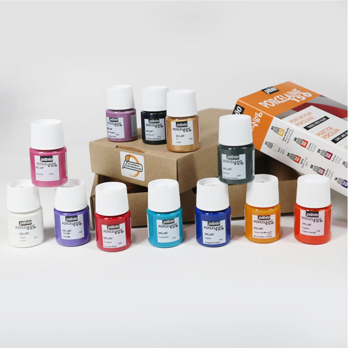 Pebeo 150 - Set 12 Pintura para Porcelana 20 ml