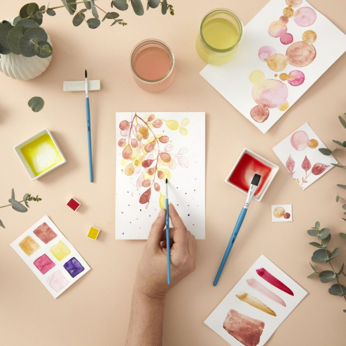 Pebeo Aquarelle - Set 3 Pinceles para Acuarela Redondos