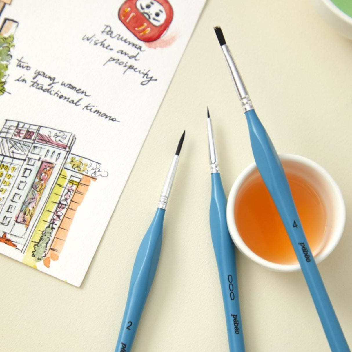 Pebeo Aquarelle - Set 8 Pinceles para Acuarela