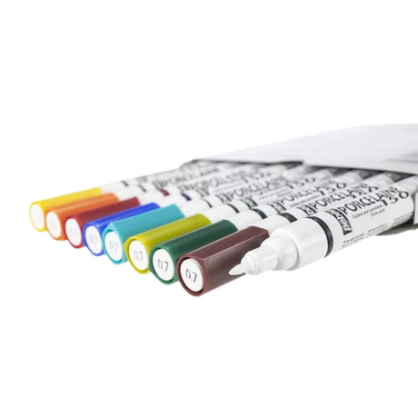 Pebeo Porcelaine 150 - Set 9 Marcadores Pintura Porcelana Punta Fina