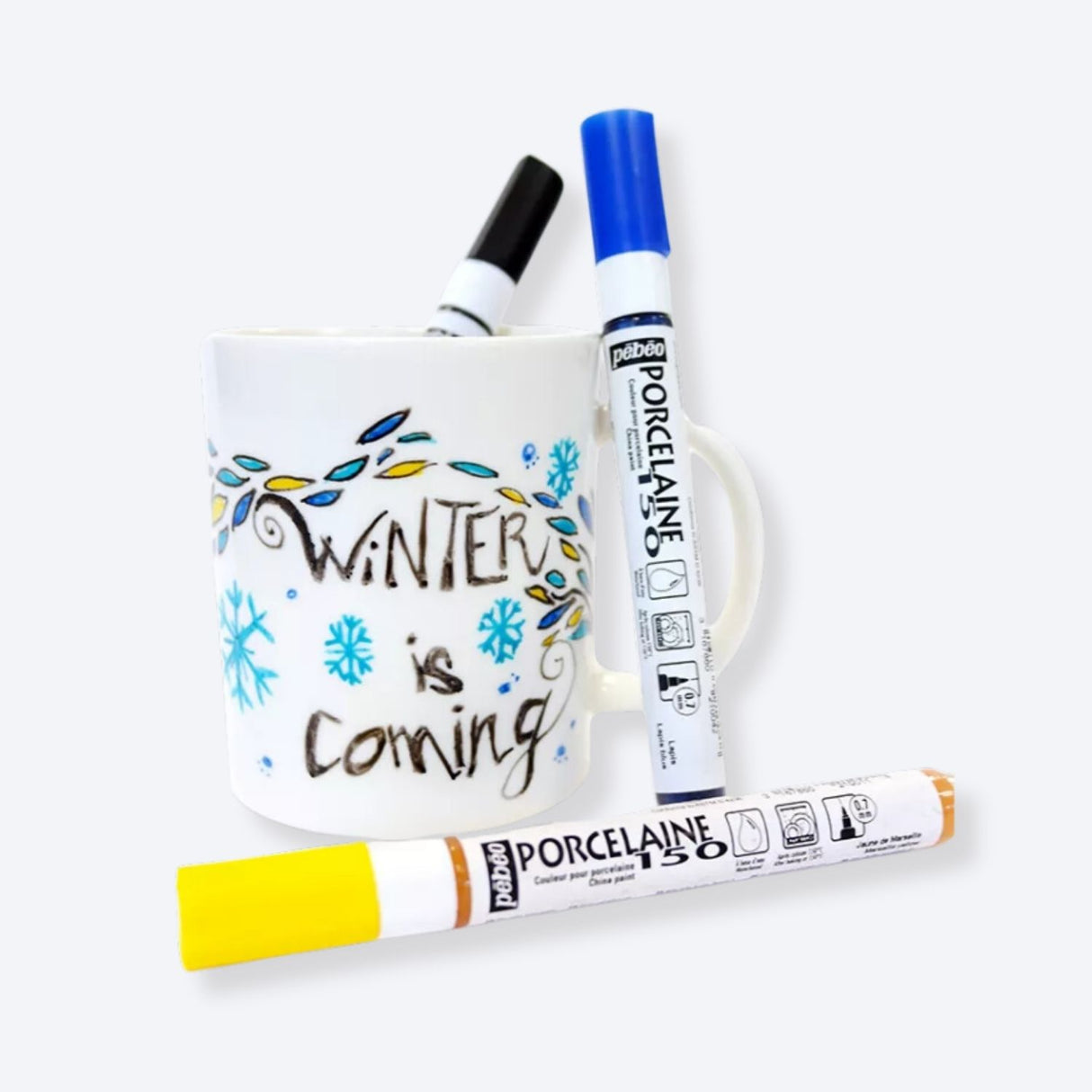 Pebeo Porcelaine 150 - Set 9 Marcadores Pintura Porcelana Punta Fina