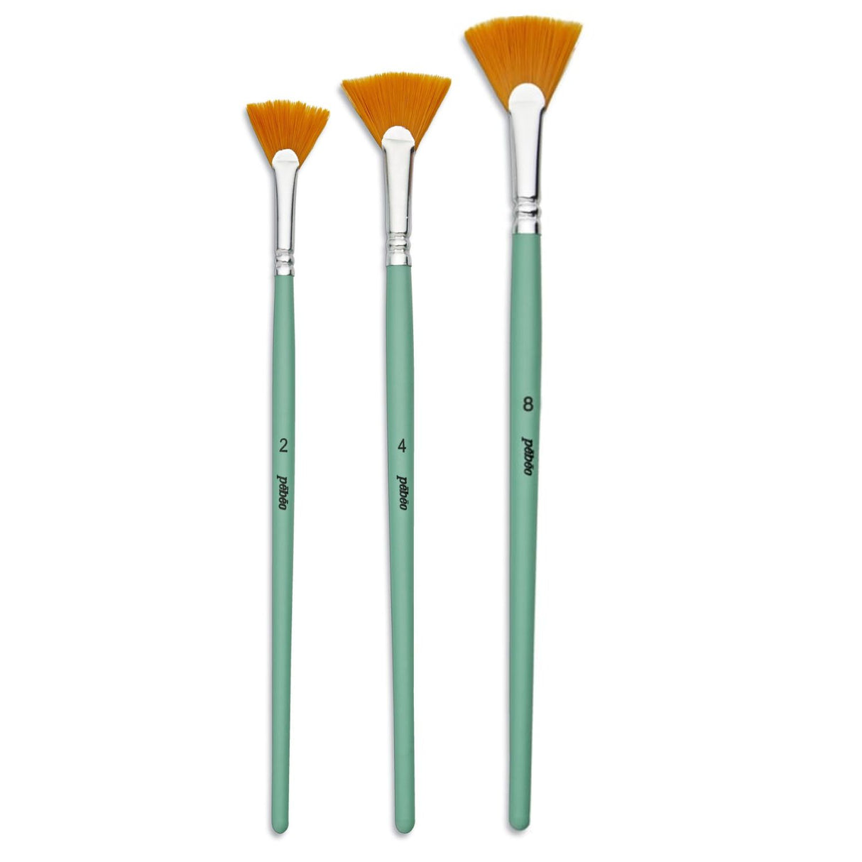 Pebeo - Set 3 Pinceles Acrílico Fluido Abanico (Fan Blender)