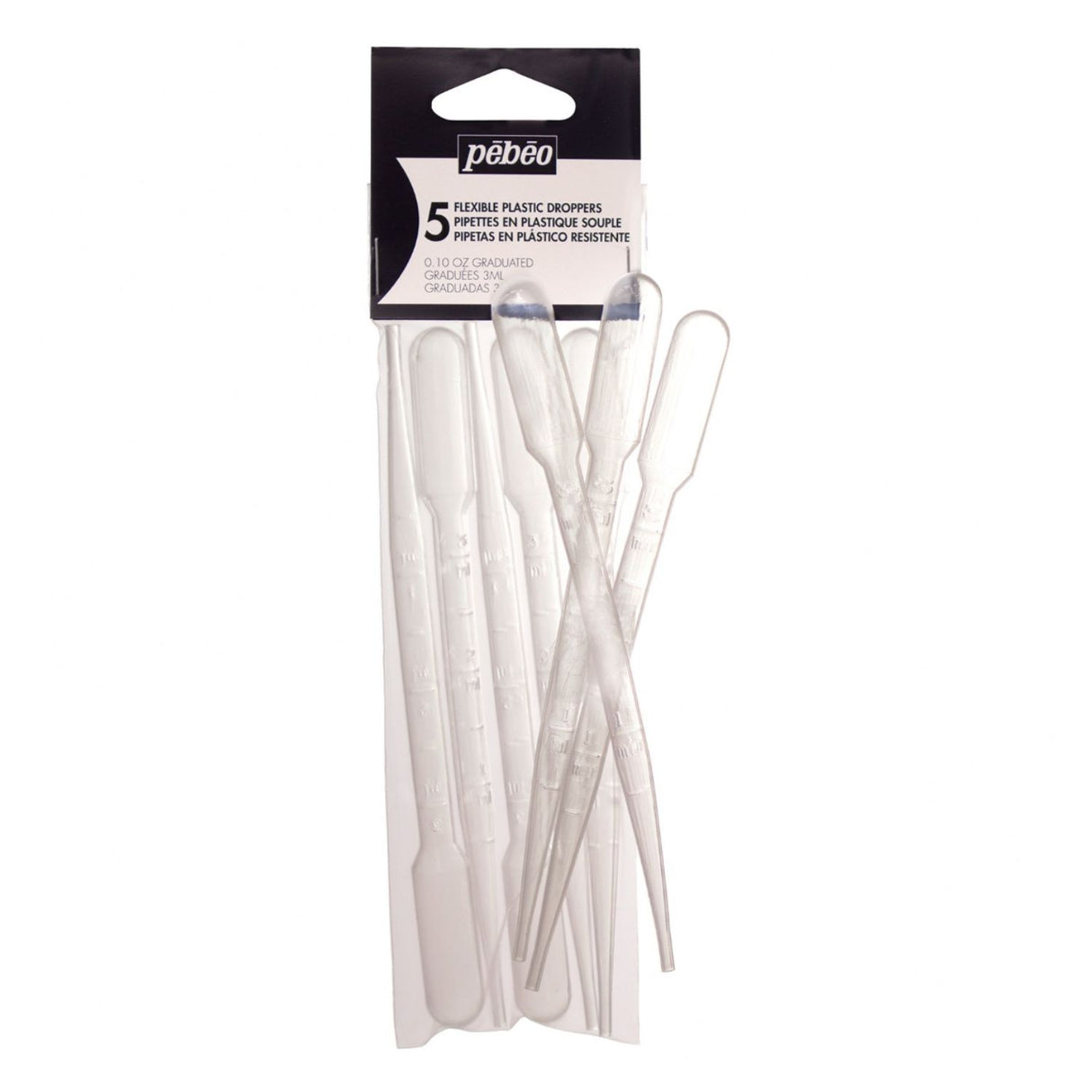 Pebeo - Set 5 Pipetas Plásticas