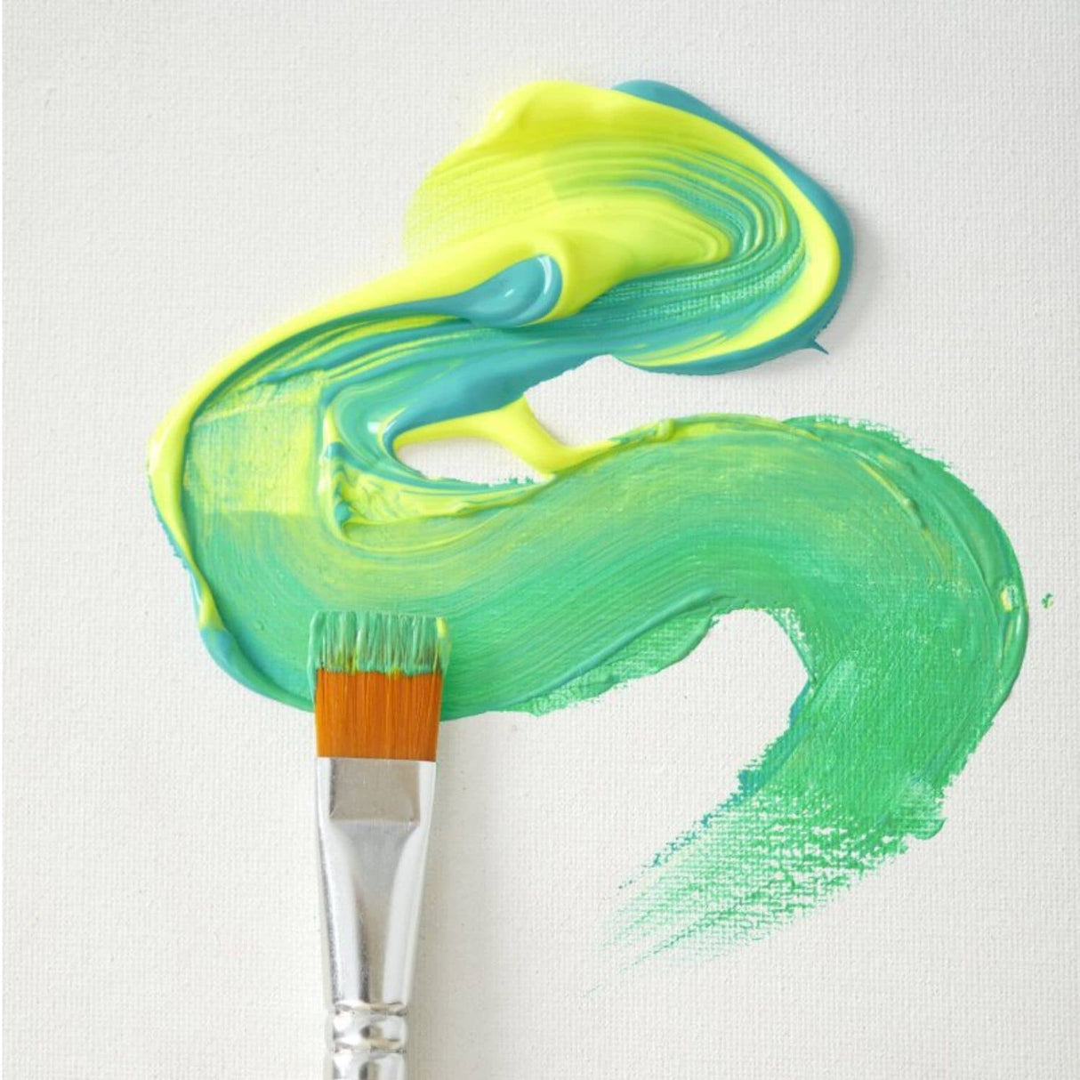 Pebeo - Set 6 Pinceles Acrílico Fluido Planos