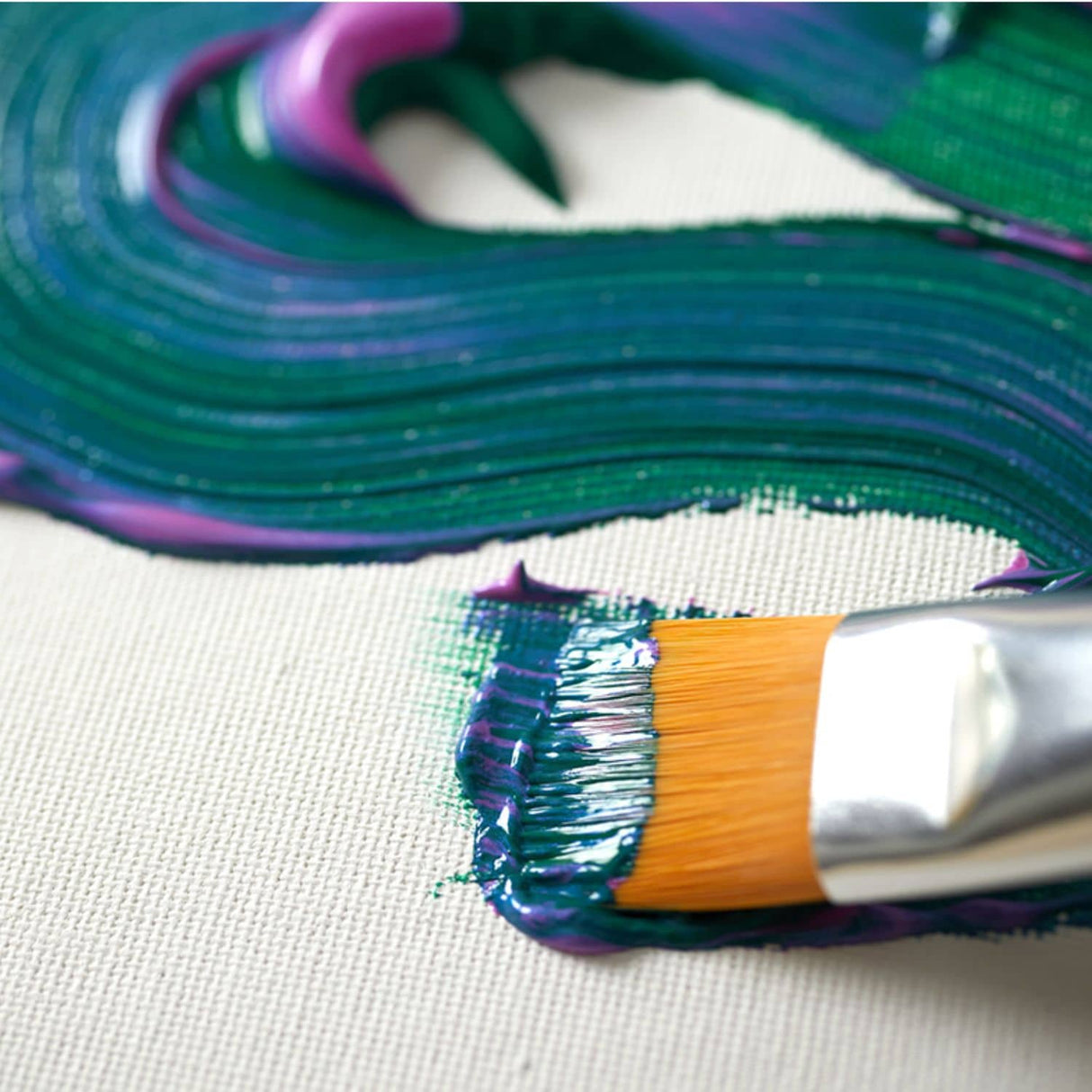 Pebeo - Set 8 Pinceles Acrílico Fluido Redondos y Planos