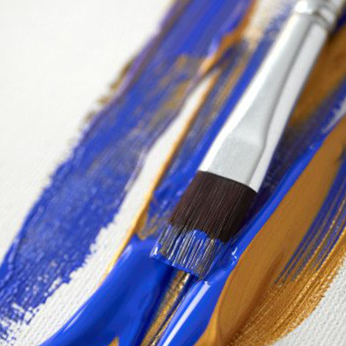 Pebeo - Set 8 Pinceles Acrílico y Óleo Largos Pelo Sintético Café