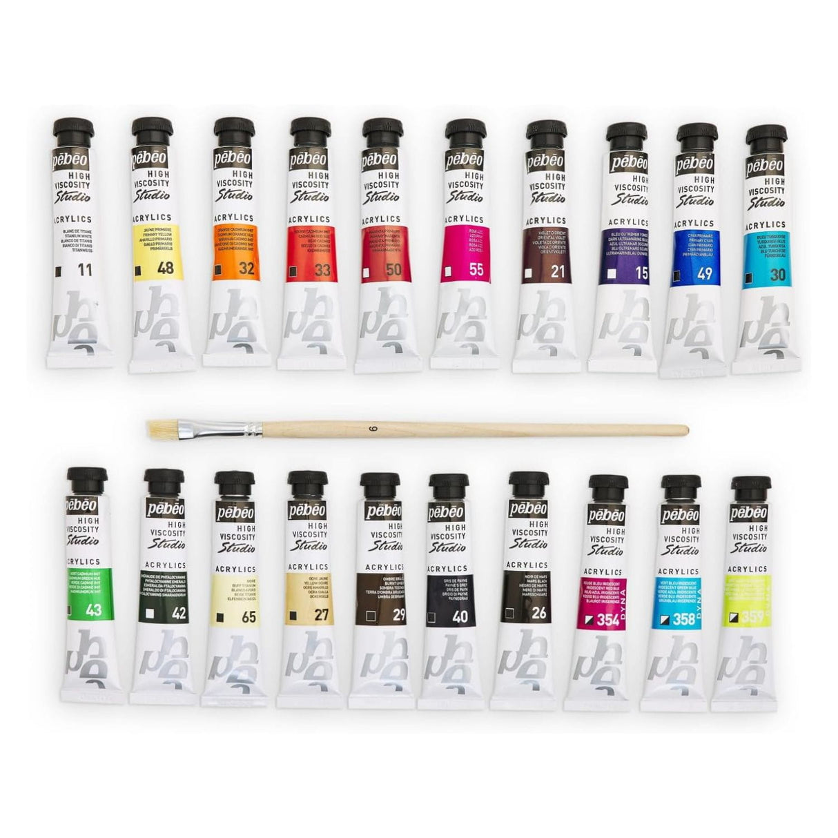 Pebeo Studio - Set 20 Acrílicos Tubos 20 ml