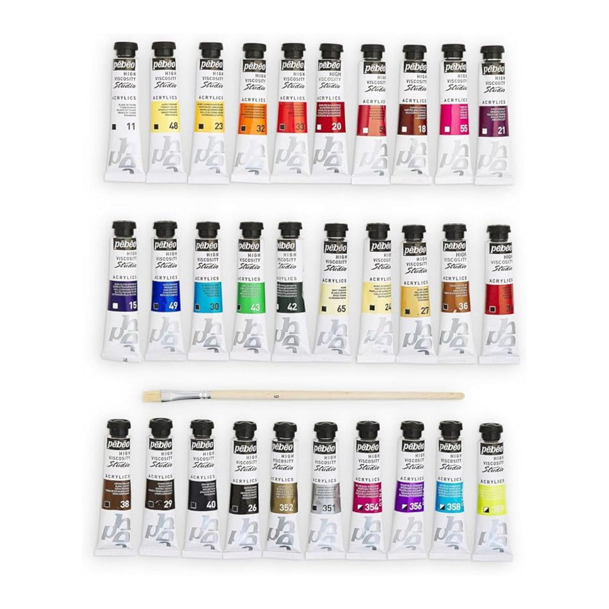 Pebeo Studio - Set 30 Acrílicos Tubos 20 ml