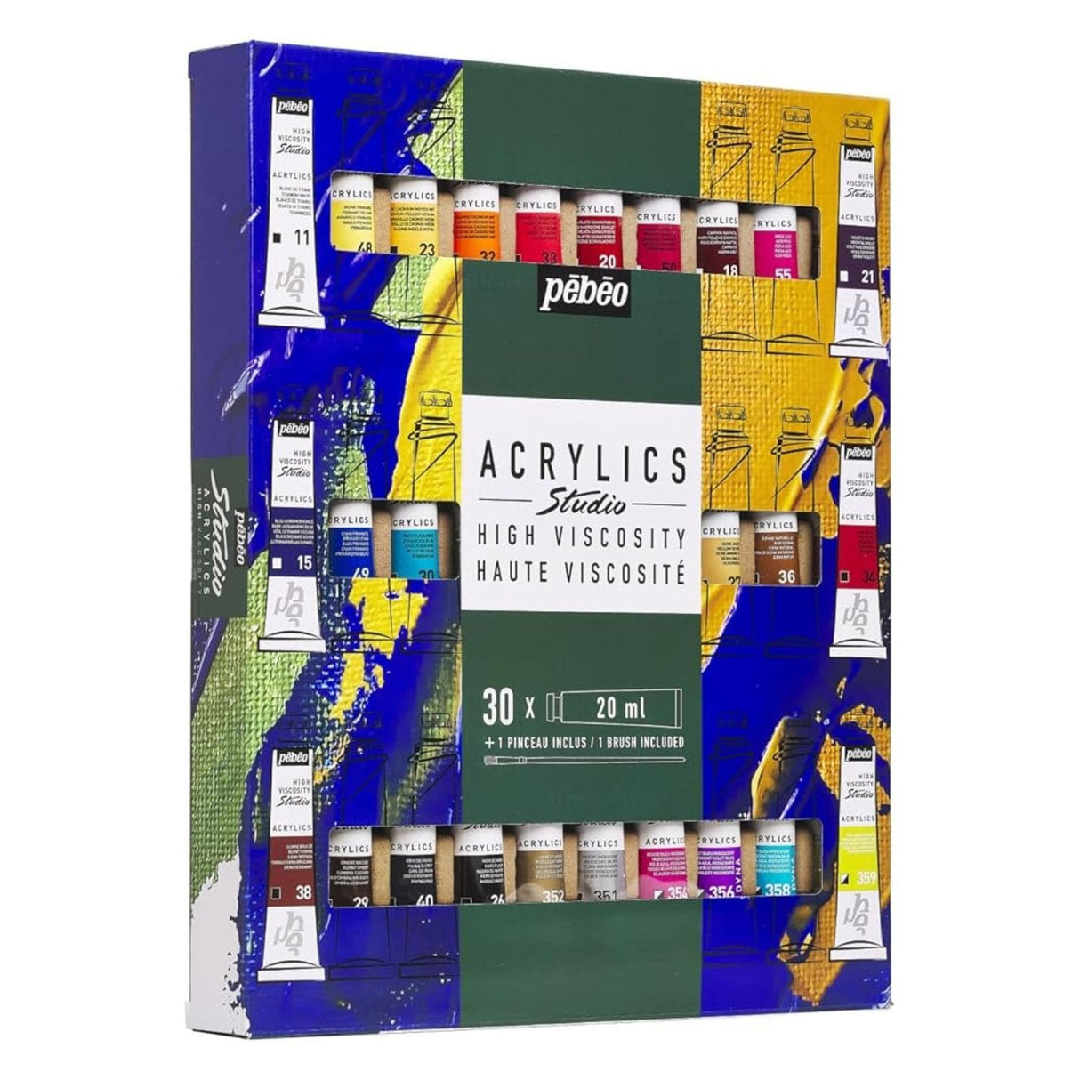 Pebeo Studio - Set 30 Acrílicos Tubos 20 ml