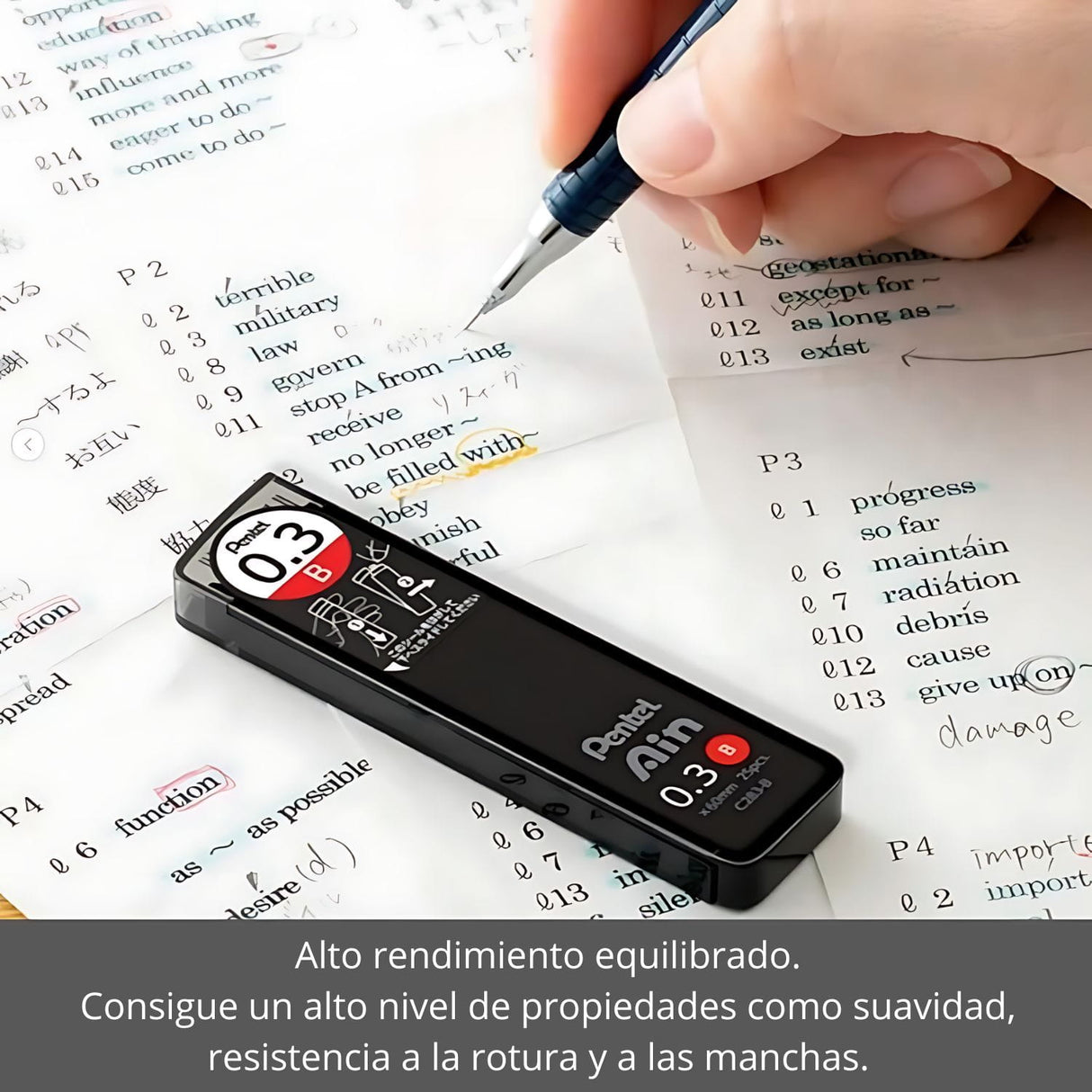 Pentel - Pack 40 Minas para Portaminas Ain Stein 0,7 mm