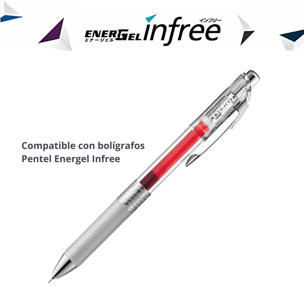 Pentel - Repuesto Lápiz Gel Energel Infree 0,5 mm