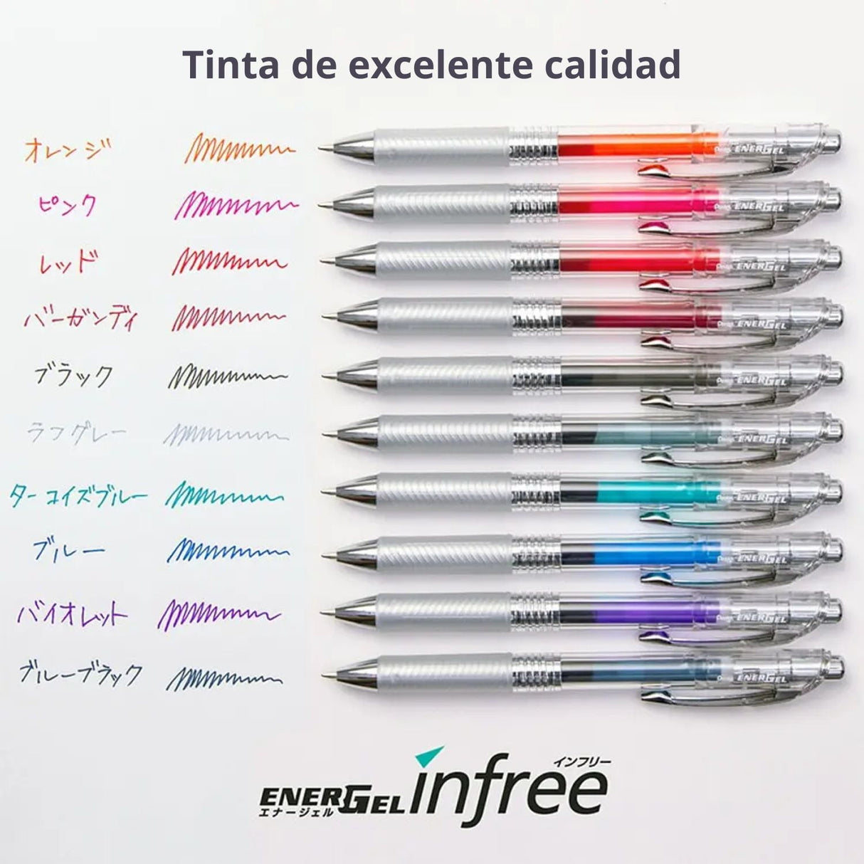 Pentel - Repuesto Lápiz Gel Energel Infree 0,5 mm