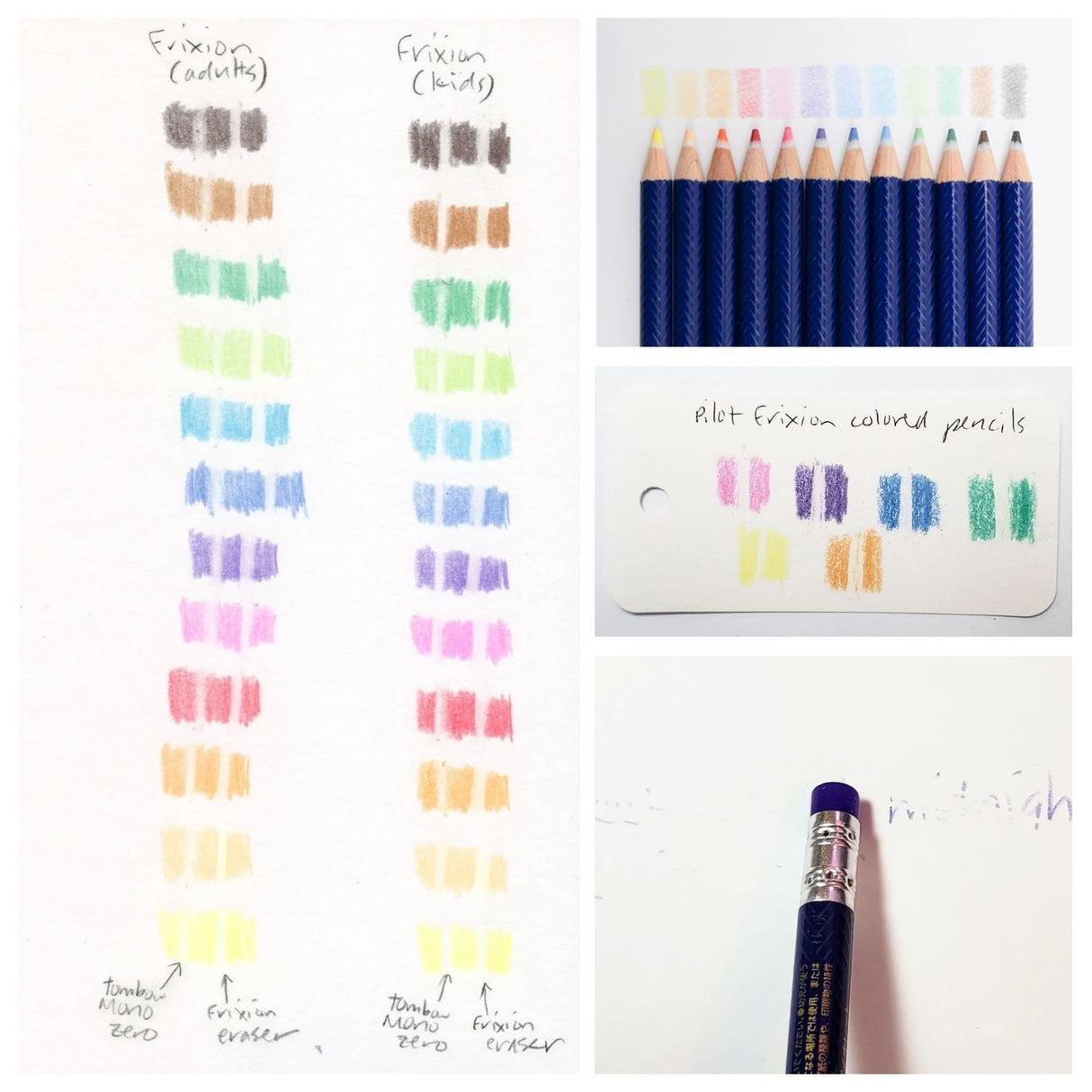 Pilot Fixion - Set 12 Lápices de Colores Borrables