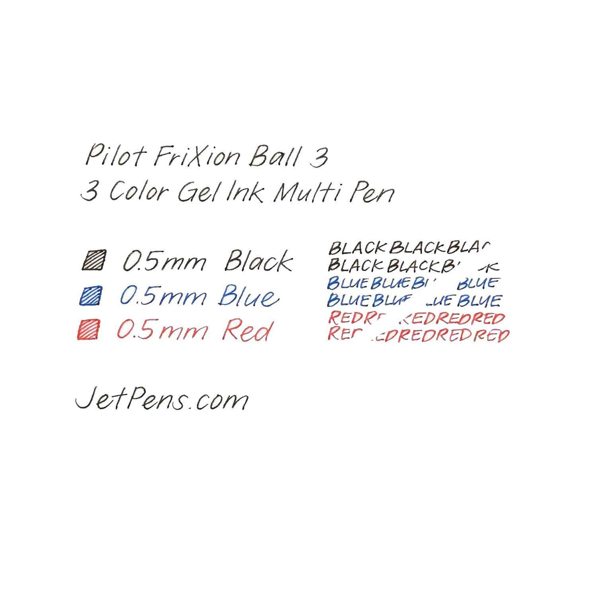 Pilot - Pack 3 Repuestos Lápiz Gel Frixion Ball Slim LFBTRF30EF3 Punta 05