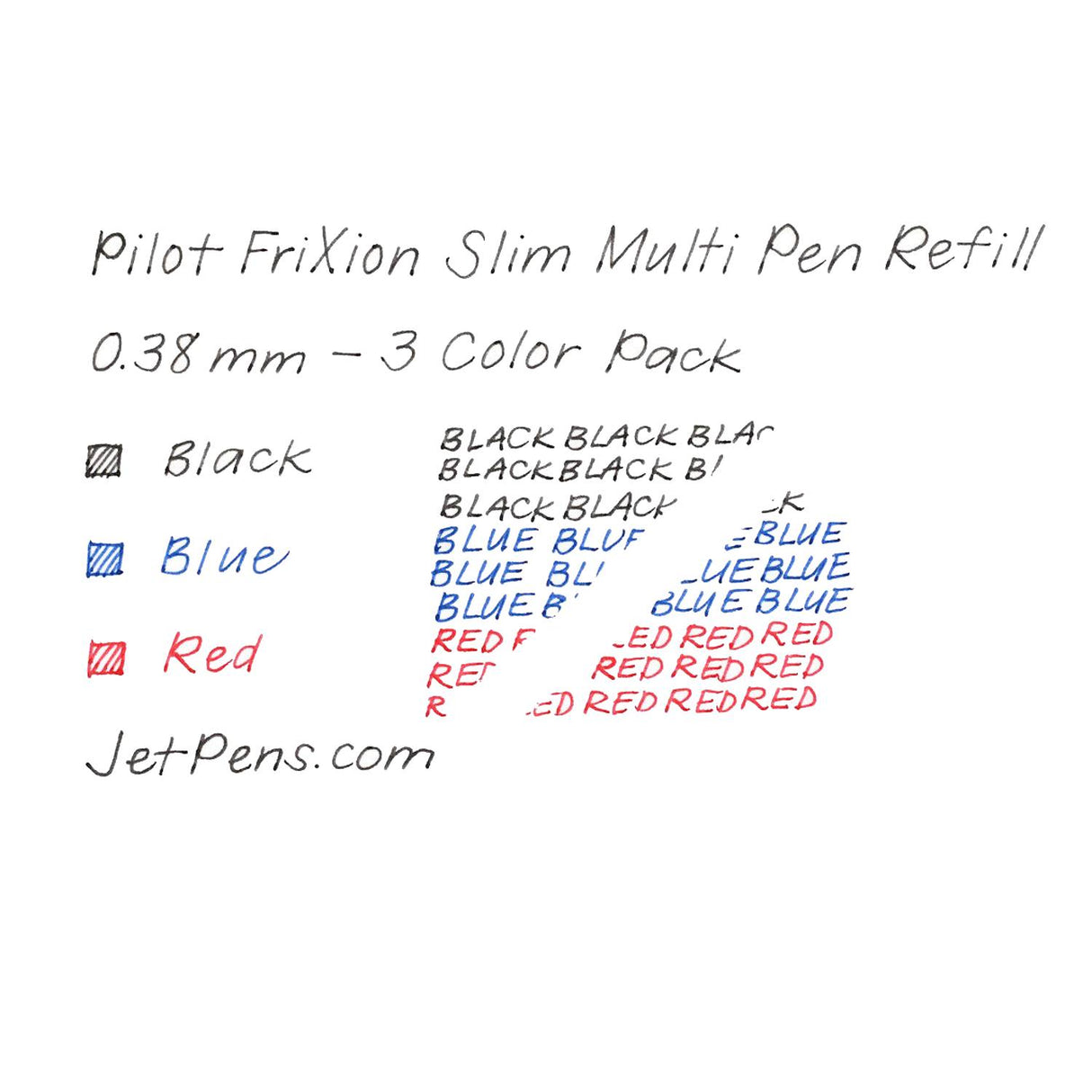 Pilot - Pack 3 Repuestos Lápiz Gel Frixion Ball Slim LFBTRF30UF-3 Punta 038