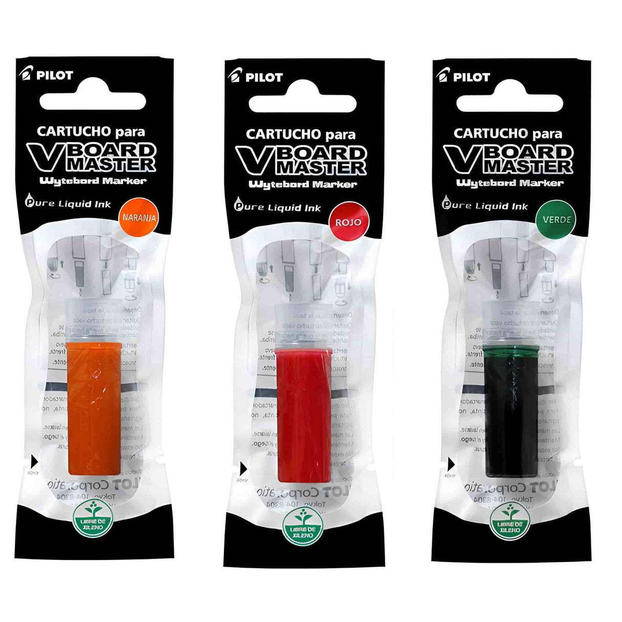 Pilot V Board Master - Cartucho Recarga Plumón de Pizarra
