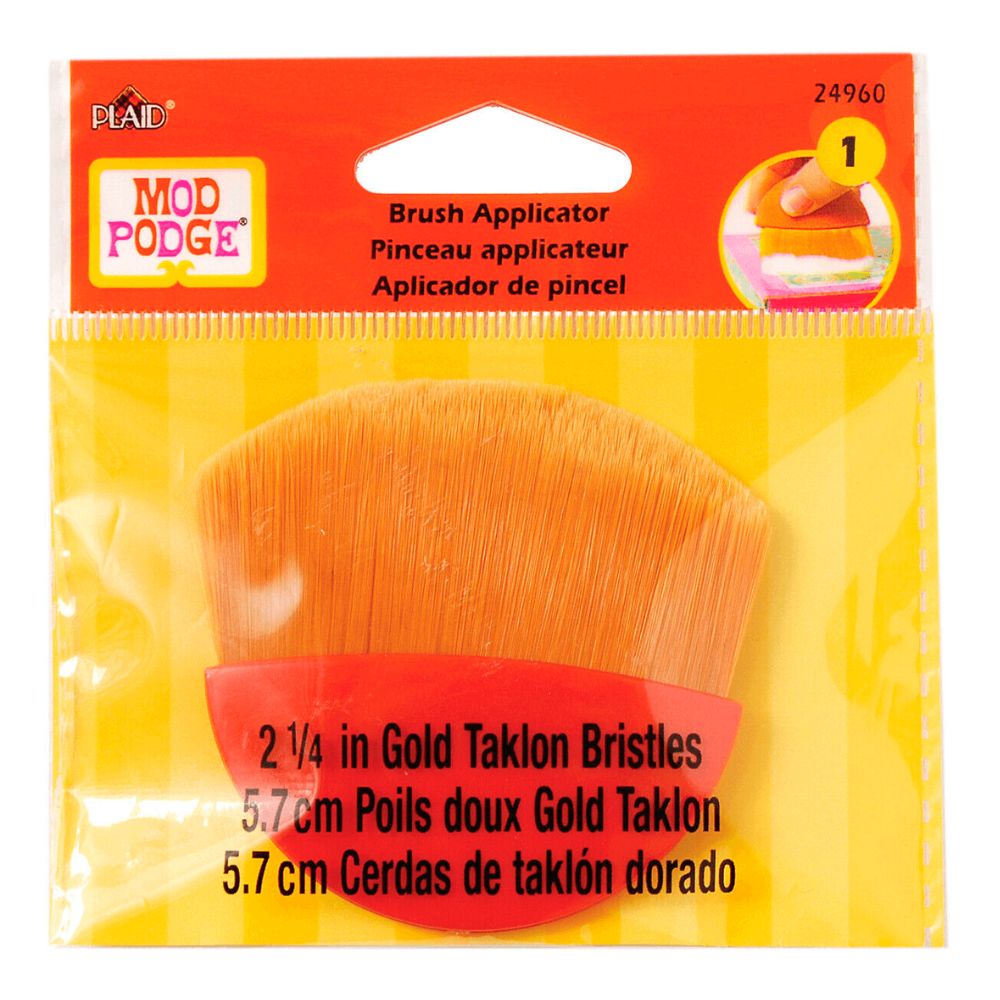 Plaid Mod Podge - Pincel Aplicador Gold Taklon