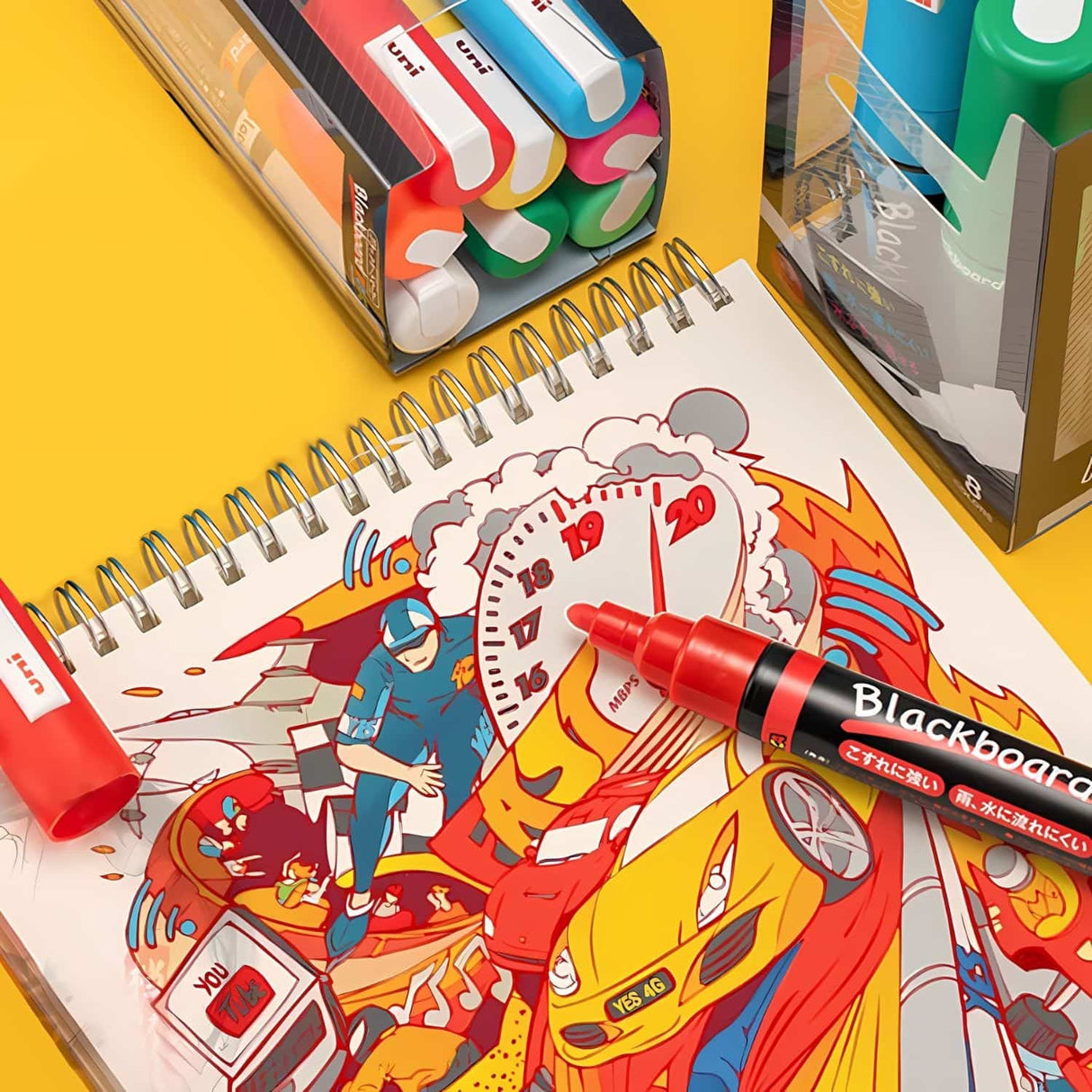 Posca Blackboard - Marcadores de Tiza PCE-200 5M