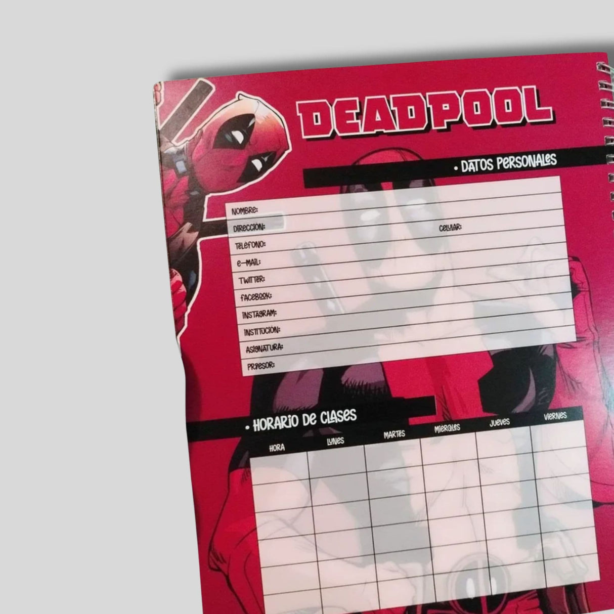 Proarte - Cuaderno Universitario Deadpool 100 h 7 mm