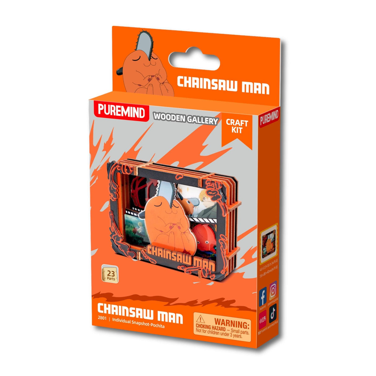 Puremind - Puzzle 3D Chainsaw Man Wooden Gallery Pochita