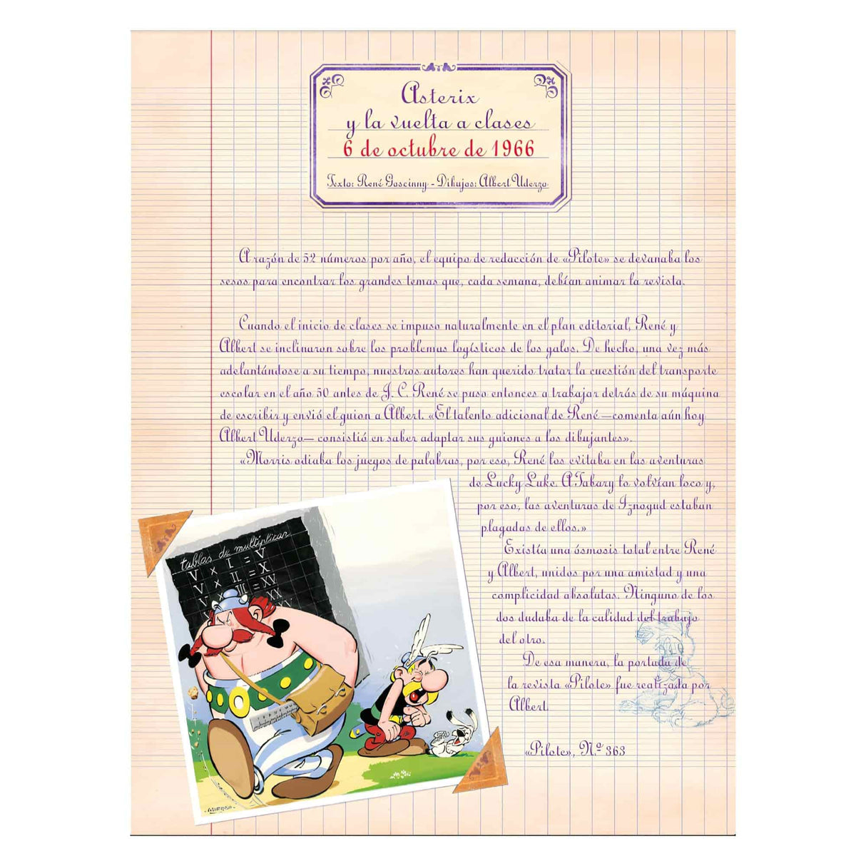 Asterix 32 - Y La Vuelta A Clases - Goscinny y Uderzo