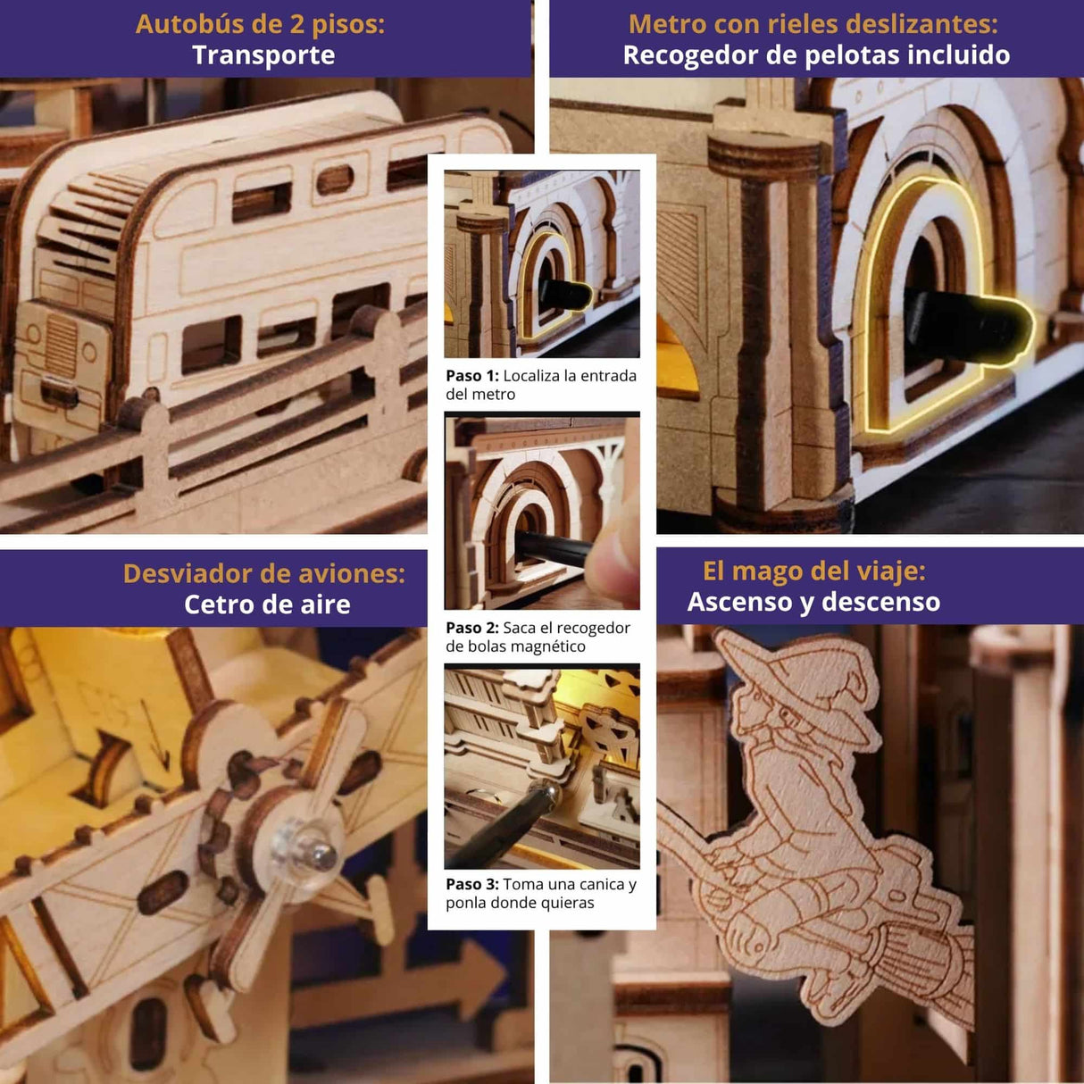 Rokr Amusing Table Game - Puzzle 3D Marble Travel London