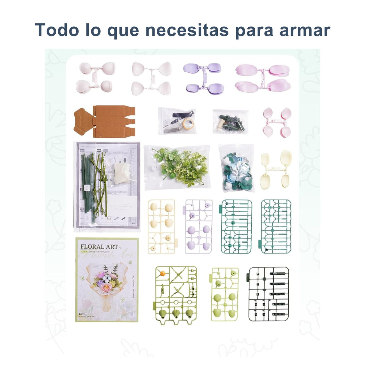 Rokr Floral Art - Puzzle 3D Ramo de Flores Spring Time Bouquet