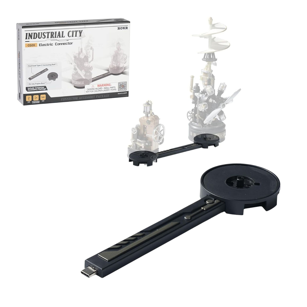 Rokr Industrial City Series - Puzzle 3D Conector Eléctrico