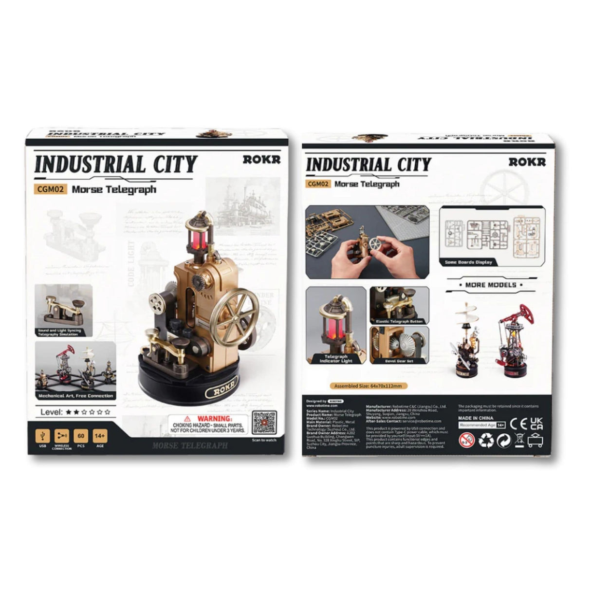 Rokr Industrial City Series - Puzzle 3D Morse Telegraph
