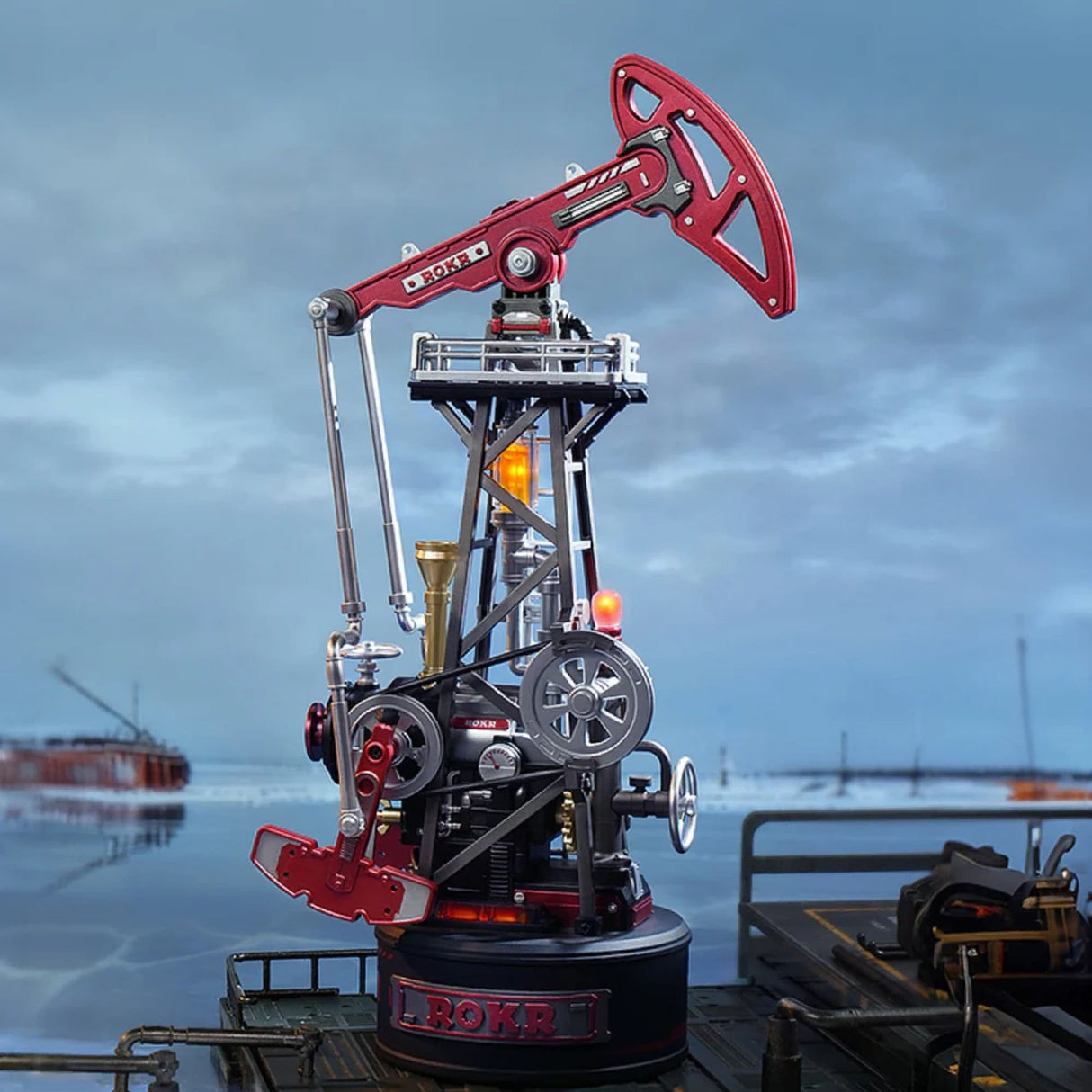 Rokr Industrial City Series - Puzzle 3D Oil Extractor