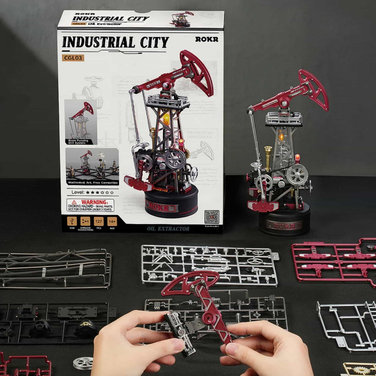 Rokr Industrial City Series - Puzzle 3D Oil Extractor