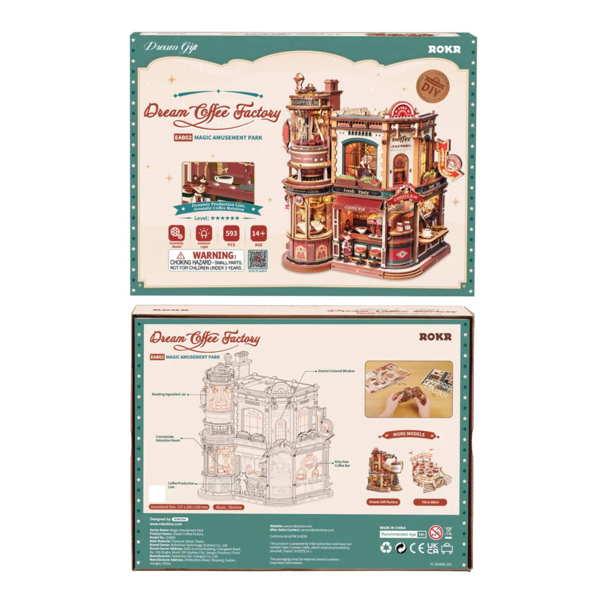 Rokr Magic Amusement Park - Puzzle 3D Dream Coffee Factory