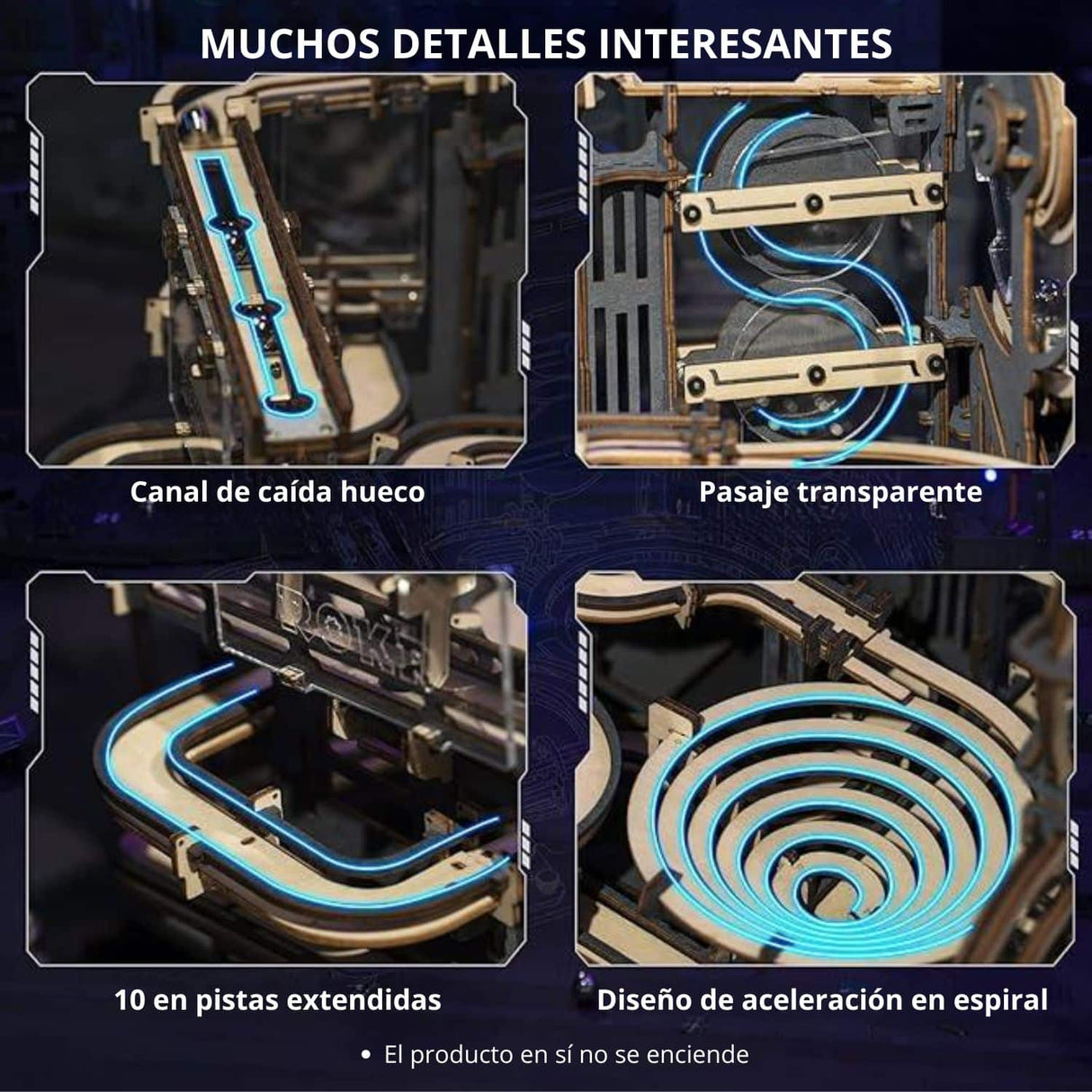 Rokr Marble Run - Puzzle 3D Marble Night City