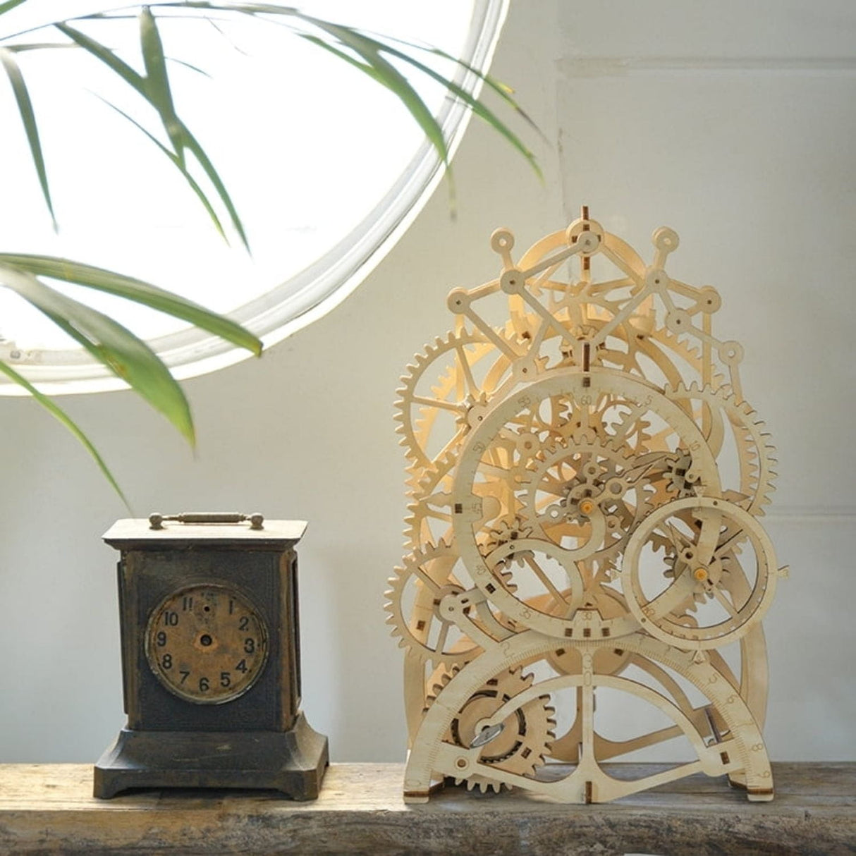 Rokr Mechanical Gears - Puzzle 3D Pendulum Clock Reloj de Péndulo
