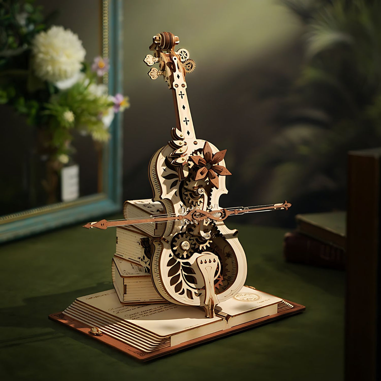 Rokr Mechanical Music Box - Puzzle 3D Magic Cello