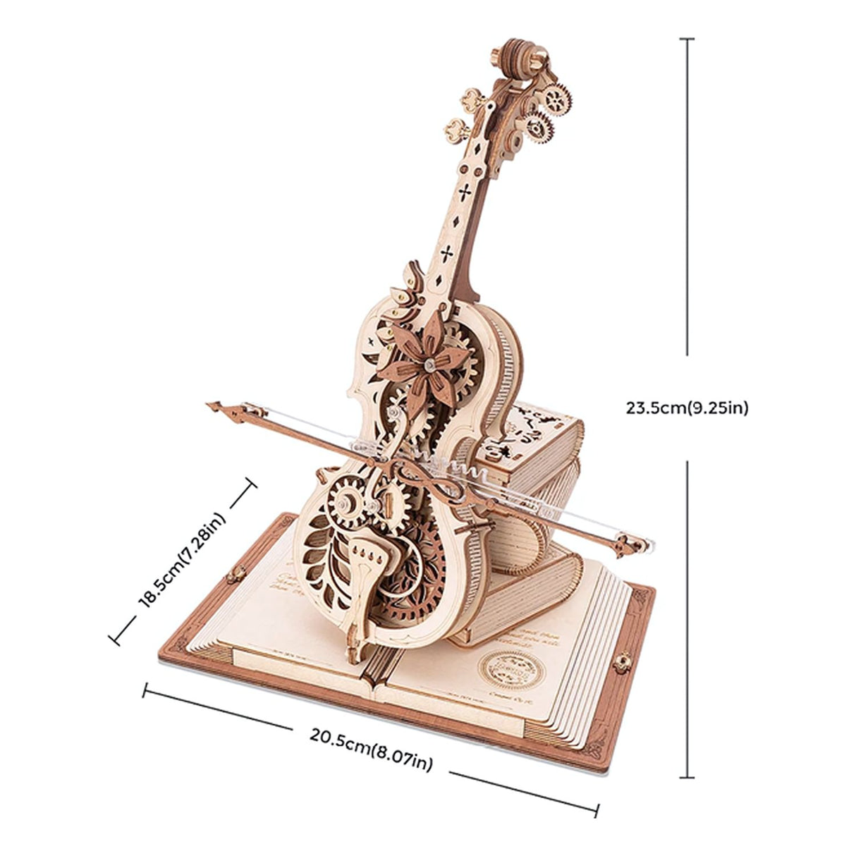 Rokr Mechanical Music Box - Puzzle 3D Magic Cello