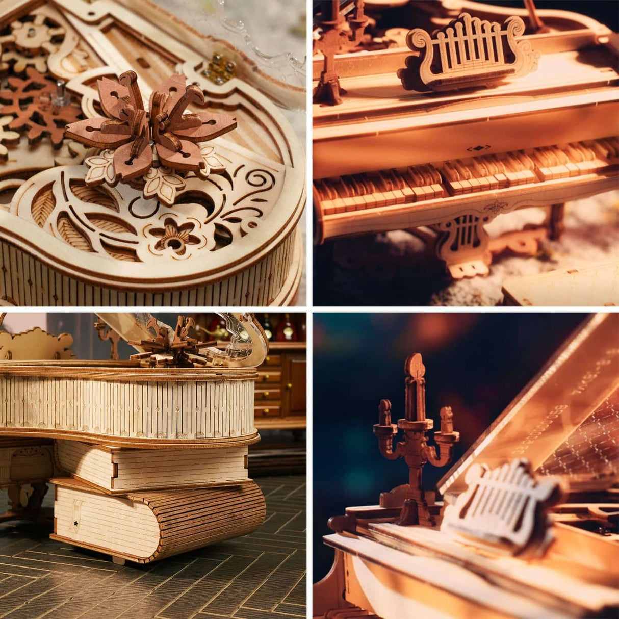 Rokr Mechanical Music Box - Puzzle 3D Magic Piano