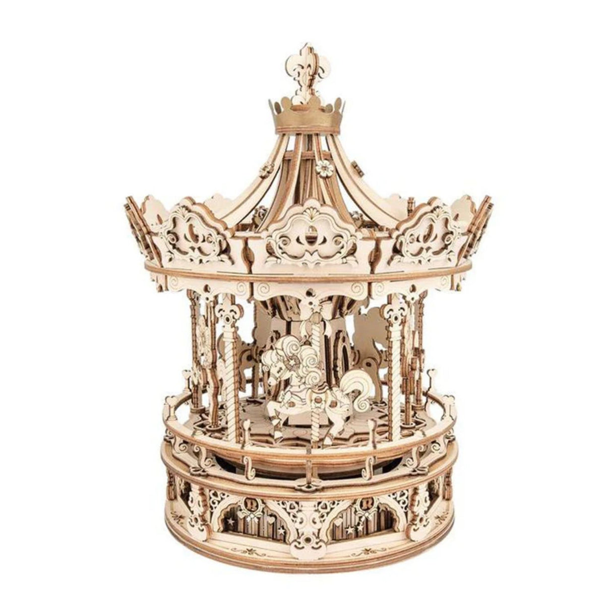 Rokr Mechanical Music Box - Puzzle 3D Romantic Carousel