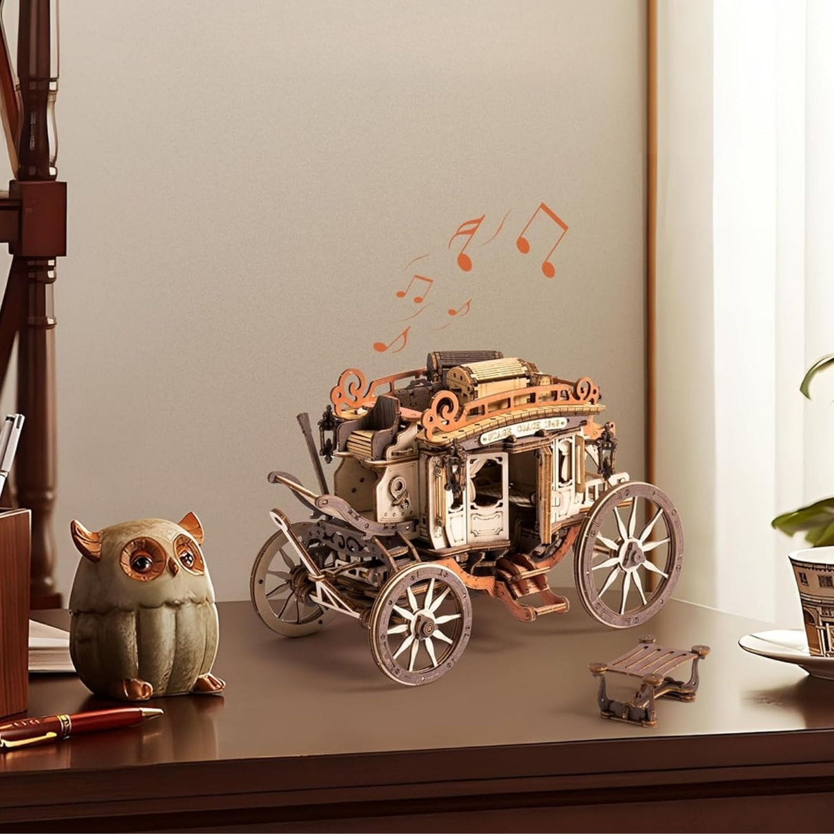 Rokr Mechanical Music Box - Puzzle 3D Stagecoach (Carruaje)