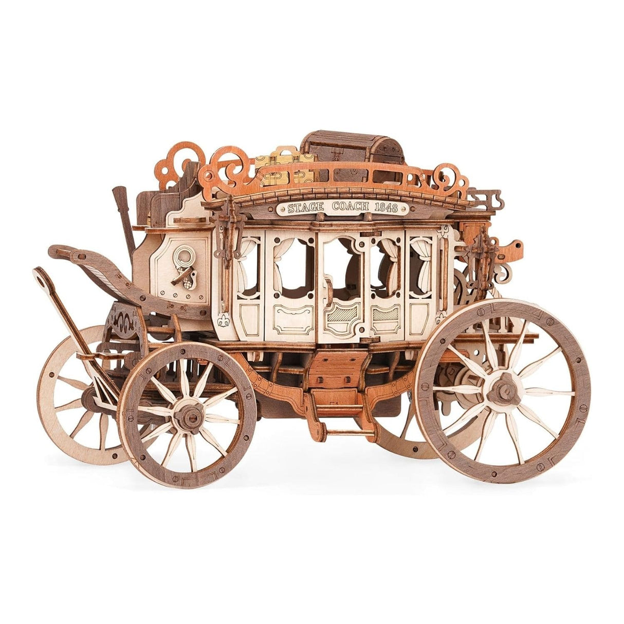Rokr Mechanical Music Box - Puzzle 3D Stagecoach (Carruaje)
