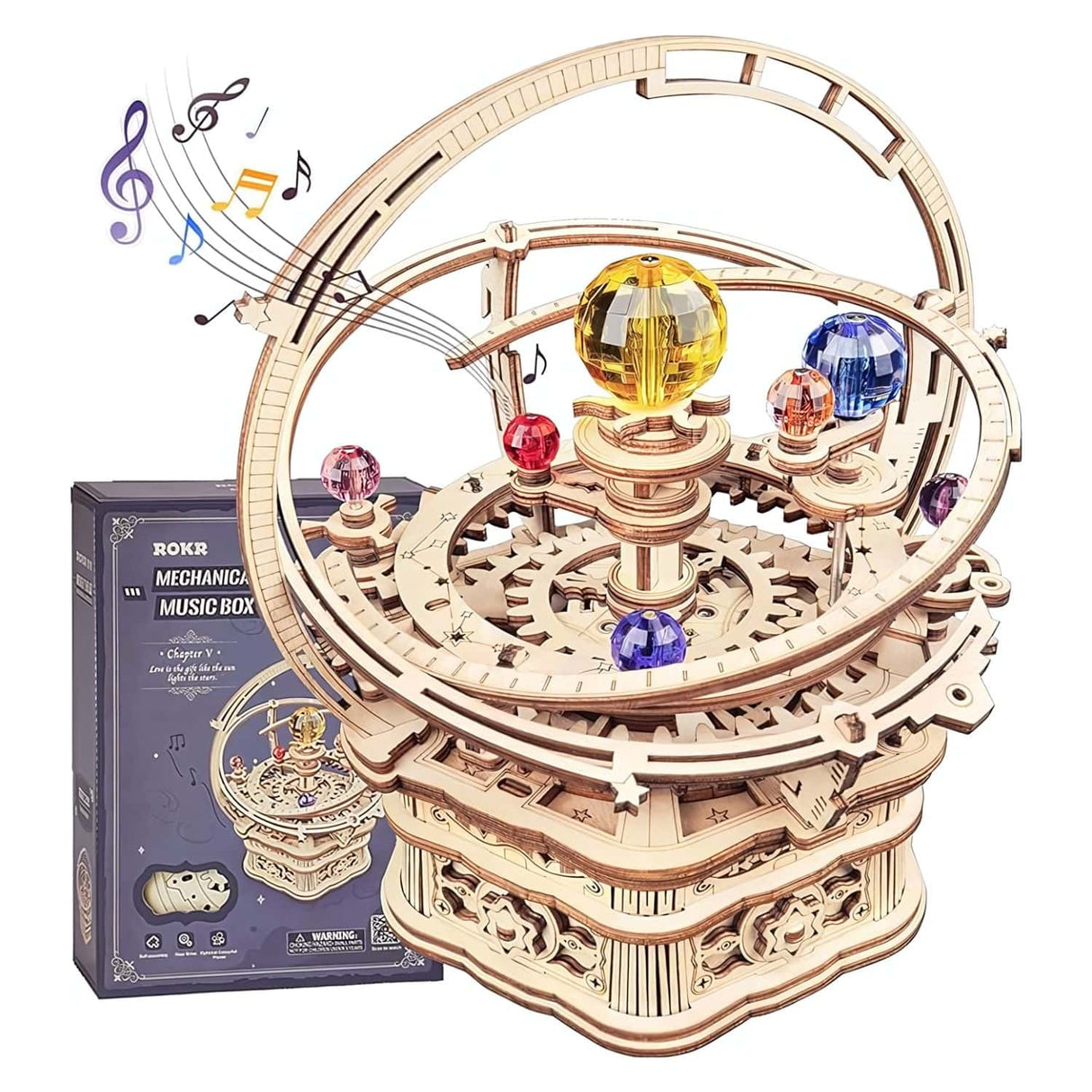 Rokr Mechanical Music Box - Puzzle 3D Starry Night