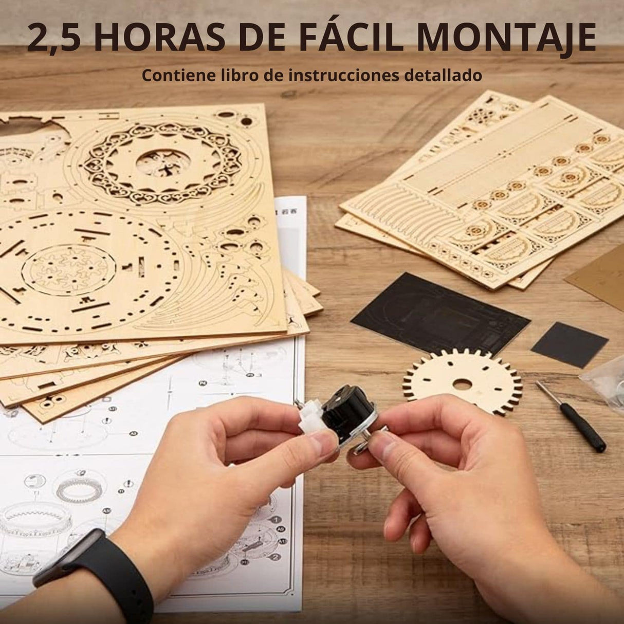 Rokr Mechanical Music Box - Puzzle 3D Starry Night