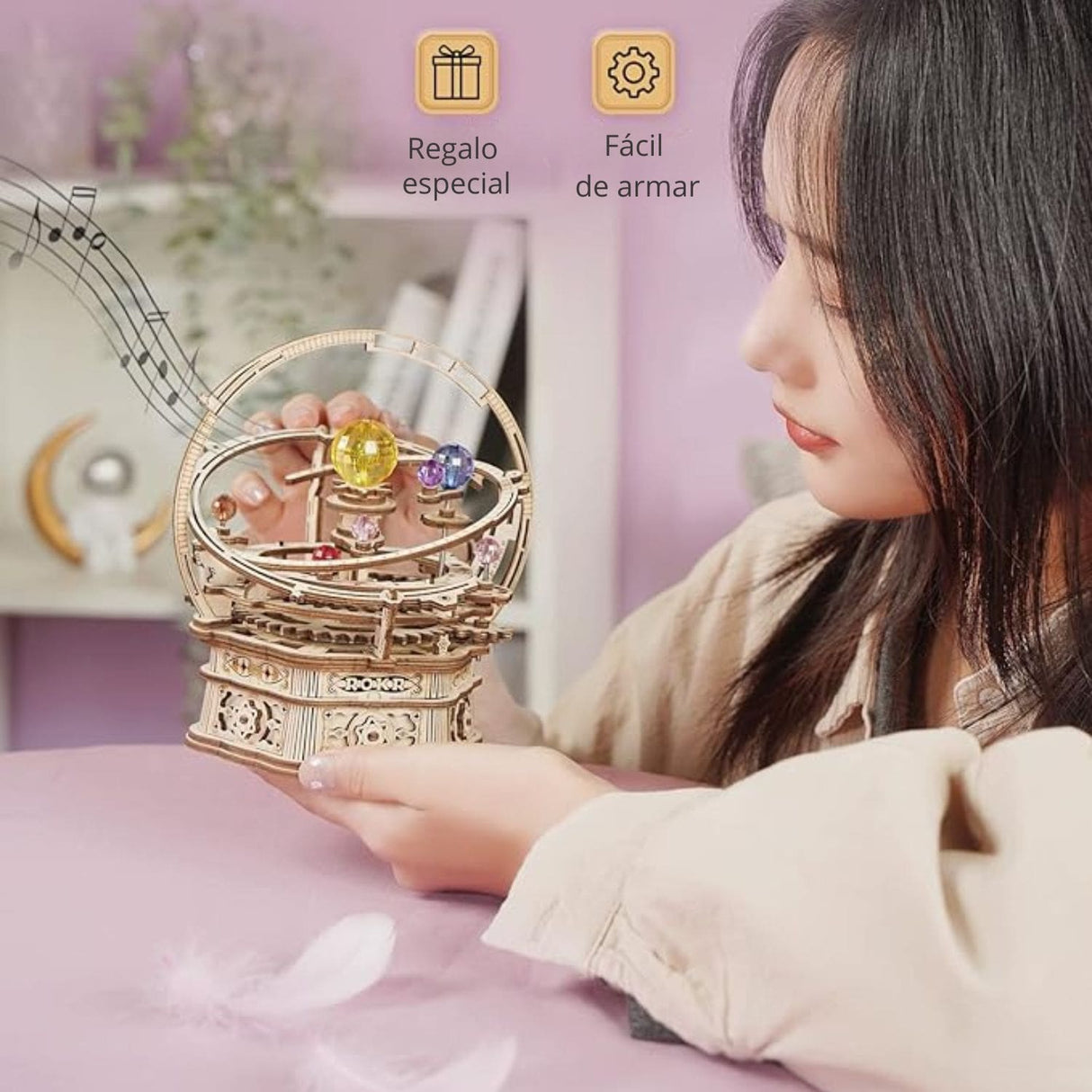 Rokr Mechanical Music Box - Puzzle 3D Starry Night