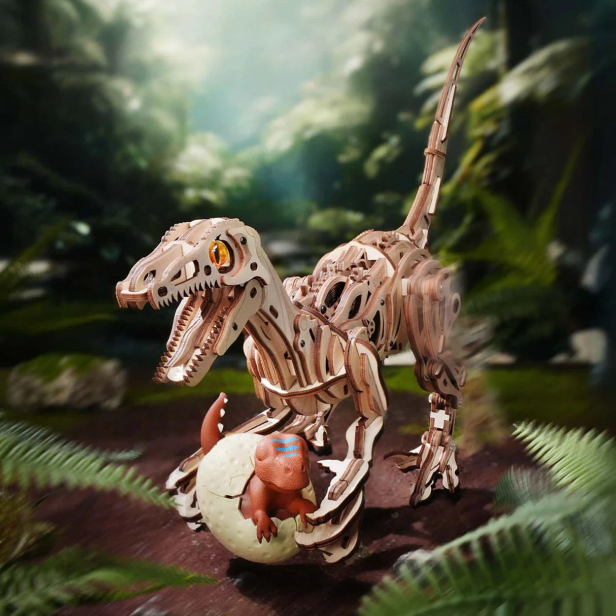 Rokr Prehistoric Planet - Puzzle 3D Velociraptor