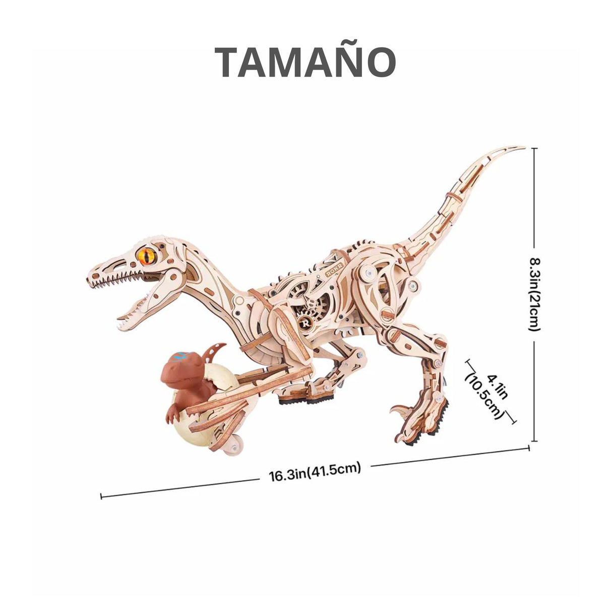Rokr Prehistoric Planet - Puzzle 3D Velociraptor