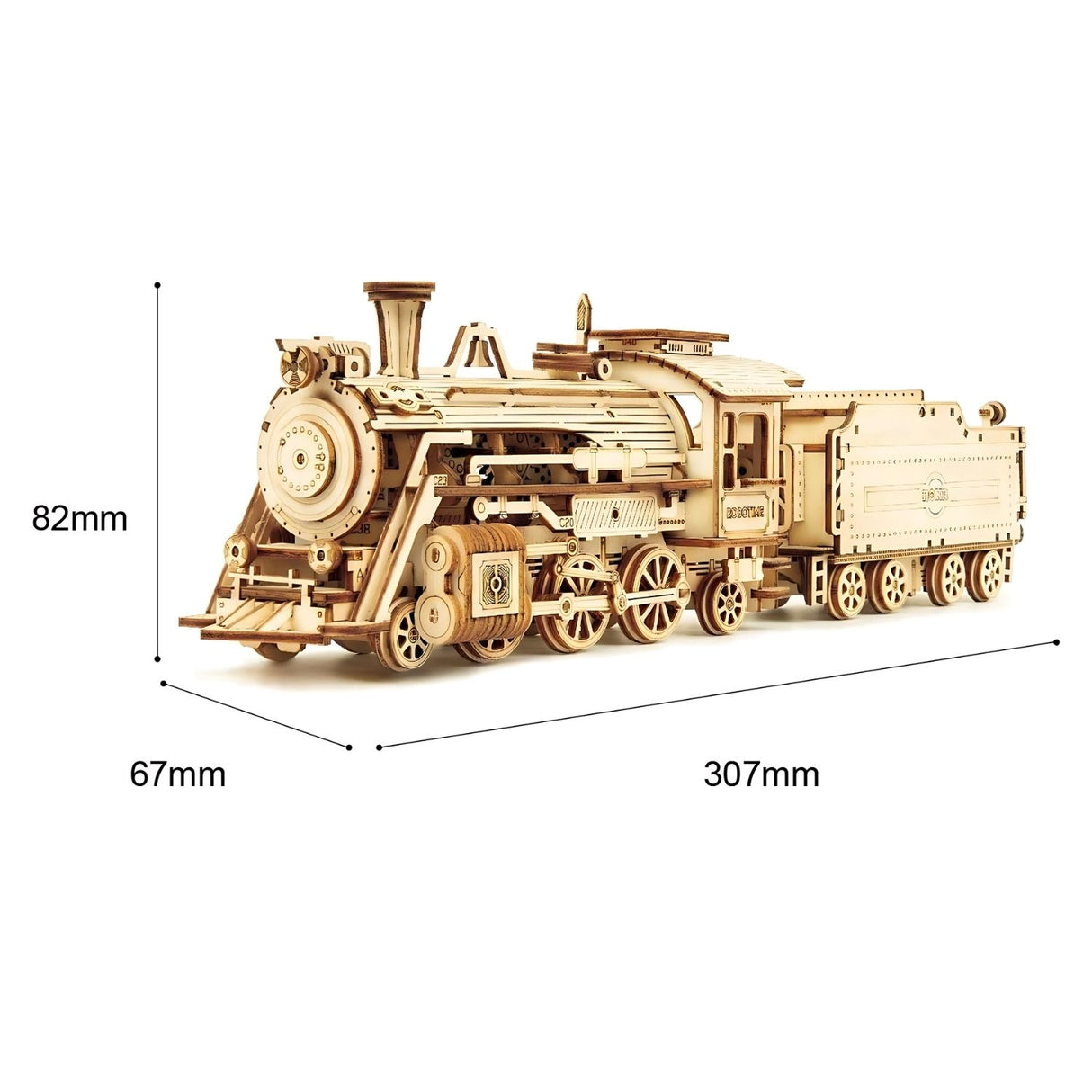 Rokr Scale Model Vehicle - Puzzle 3D Tren Prime Steam Express