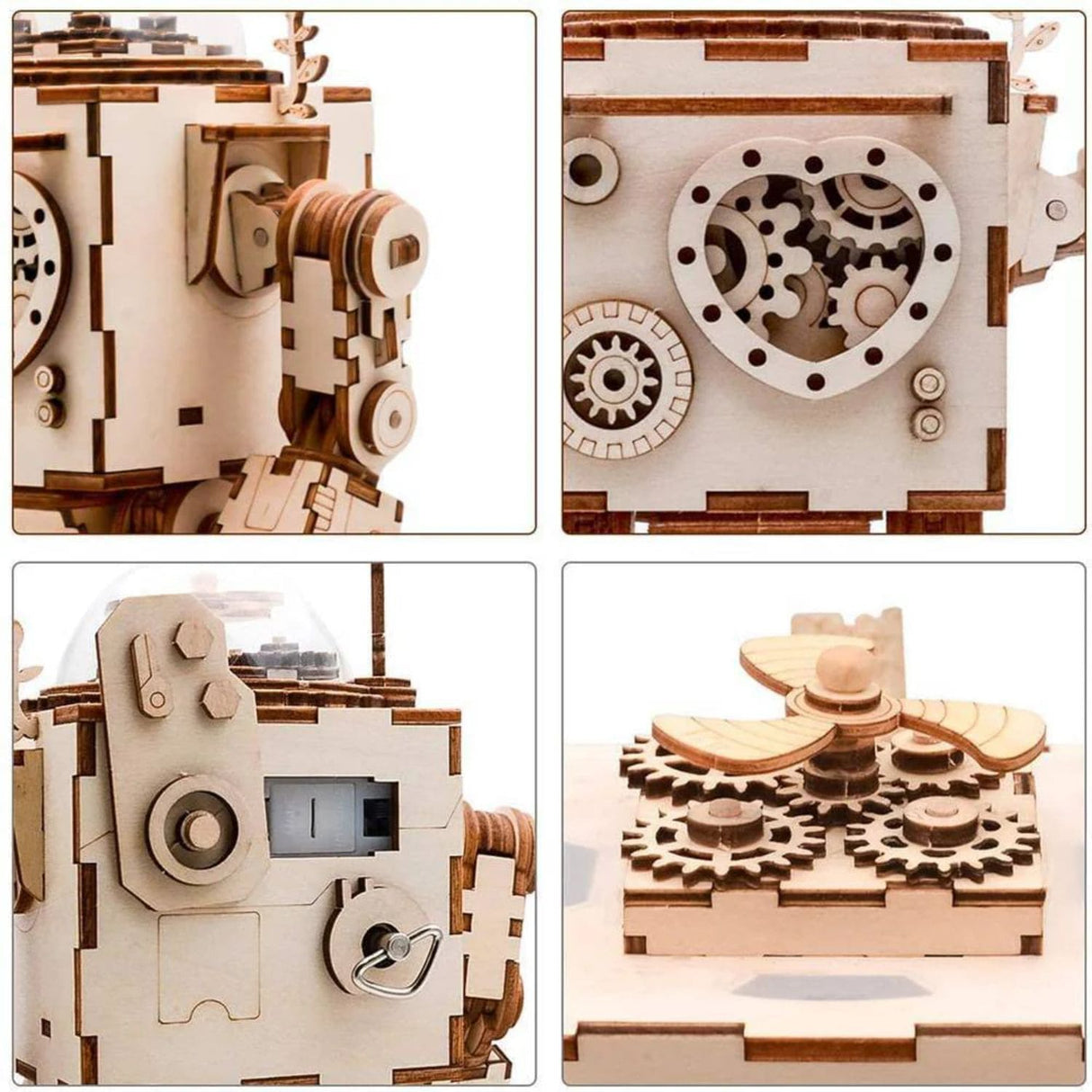 Rokr Steampunk Music Box - Puzzle 3D Orpheus Robot Musical