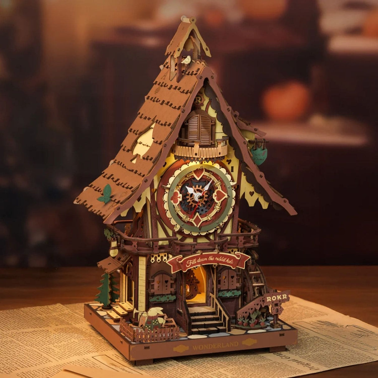Rokr Time Art - Puzzle 3D Cuckoo Clock Reloj Cucú