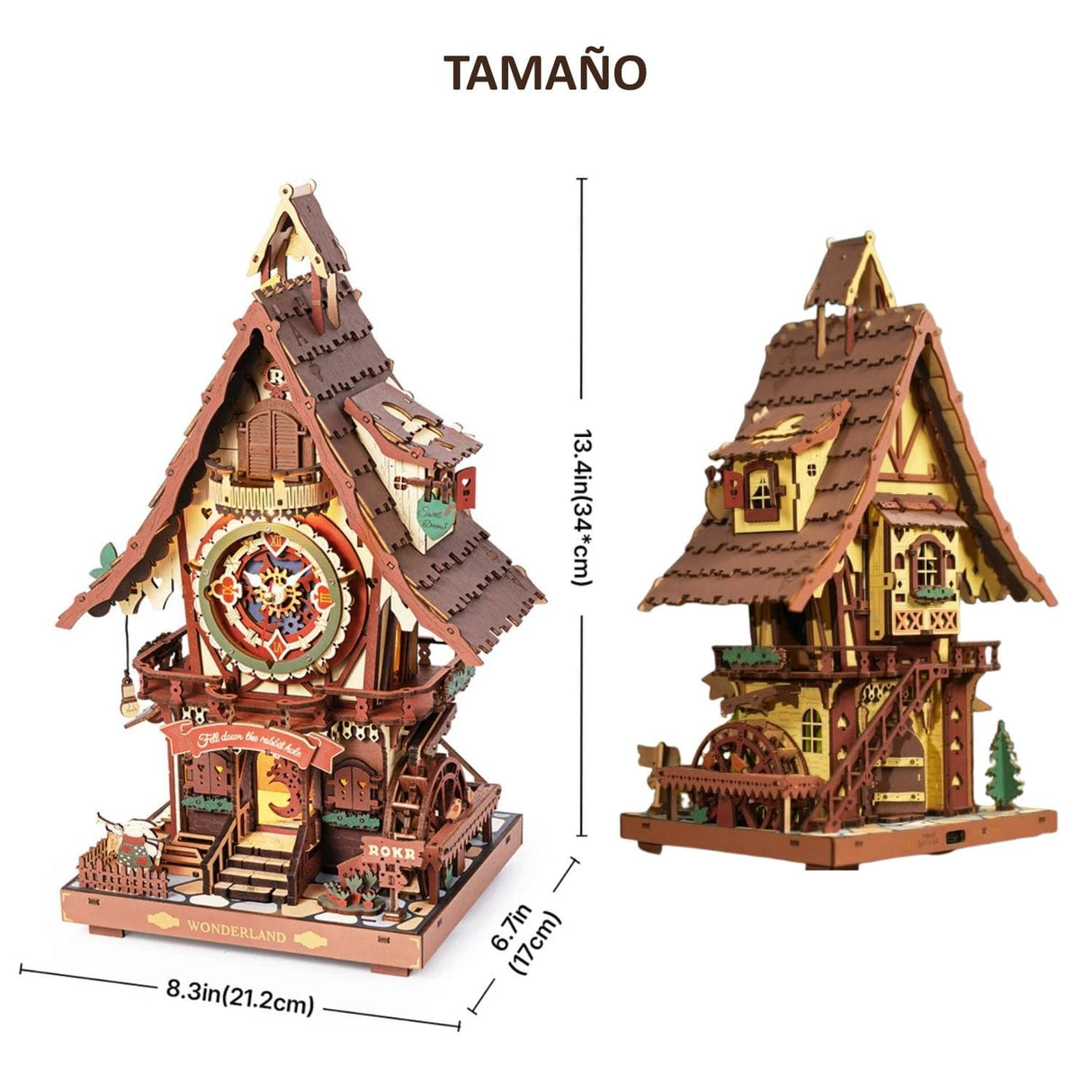 Rokr Time Art - Puzzle 3D Cuckoo Clock Reloj Cucú